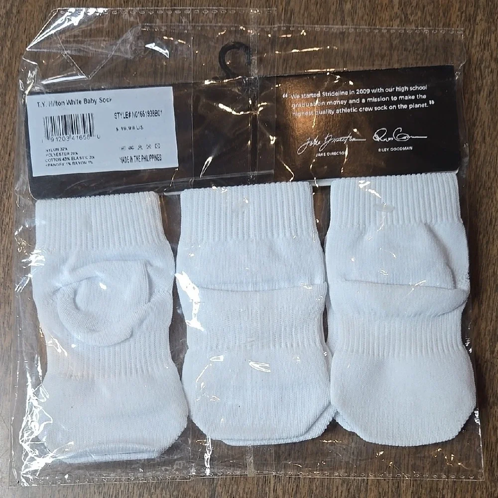 T.Y. Hilton Baby Socks Set, 3 Pairs, 0-12 Months, New‎ Sealed